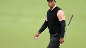 Tiger Woods durante la tercera ronda del PGA Championship 2022.