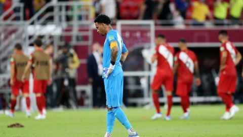 Pedro Gallese tapó uno de los penaltis de Australia.