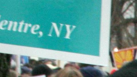 Pro-life demonstrators (R) confront pro-