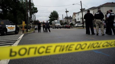 Escena policial en Newark NJ, 2016.