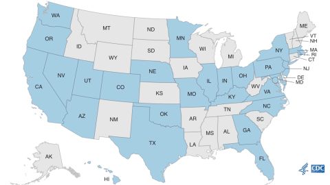 En 26 y estados y en la ciudad de Washington, D.C. hay casos de viruela del mono.