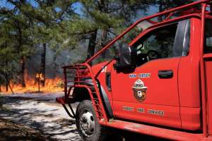 Incendio forestal en el sur de Nueva Jersey alcanzó alrededor de los 11,000 acres