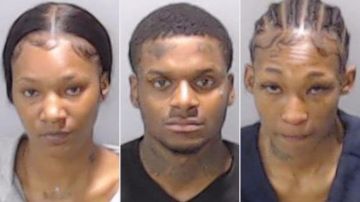 Aquala Barnes, Colvin Lindsey y Teandra Brox, acusados de homicidio.