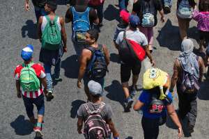 Caravana de migrantes logró acuerdo de regularización con autoridades mexicanas