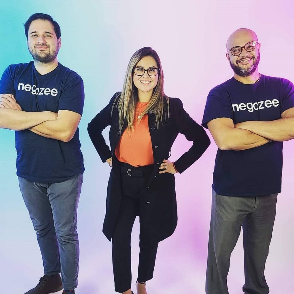 Los fundadores de Negozee.com: Antonio Martínez, Cristina Villanueva y Will DeJesus.