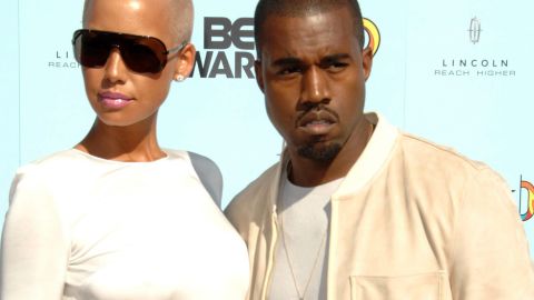 Amber Rose y Kanye West.