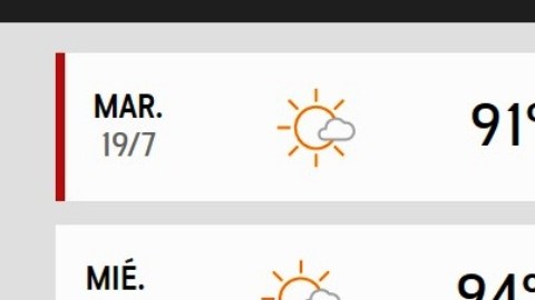 A sudar en los próximos días.