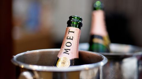Botellas de champán Moet