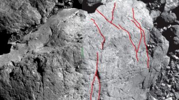 La PolyCam a bordo de la nave espacial OSIRIS-REx de la NASA, mapeó más de 1,500 fracturas de roca.