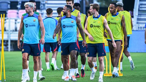 Entrenamiento del FC Barcelona en Miami