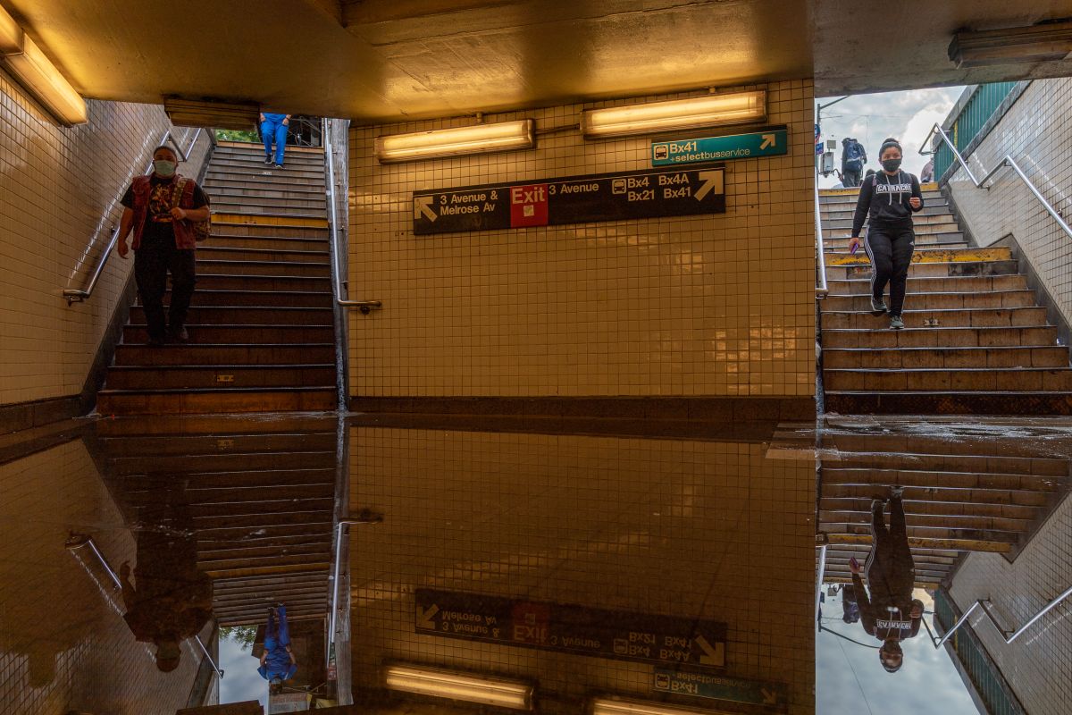 En septiembre del año pasado, el huracán Ida inundó varias estaciones del Subway de Nueva York.