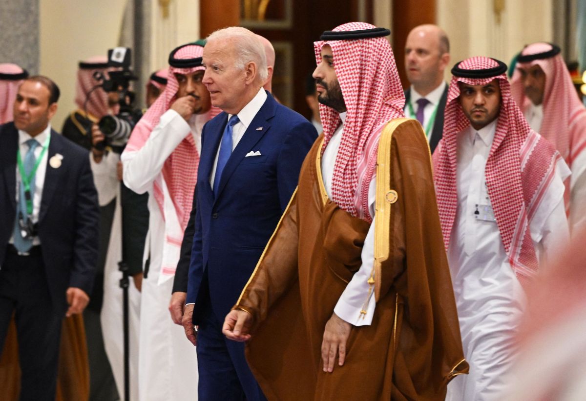 El presidente Joe Biden y el príncipe Mohammed bin Salman. 