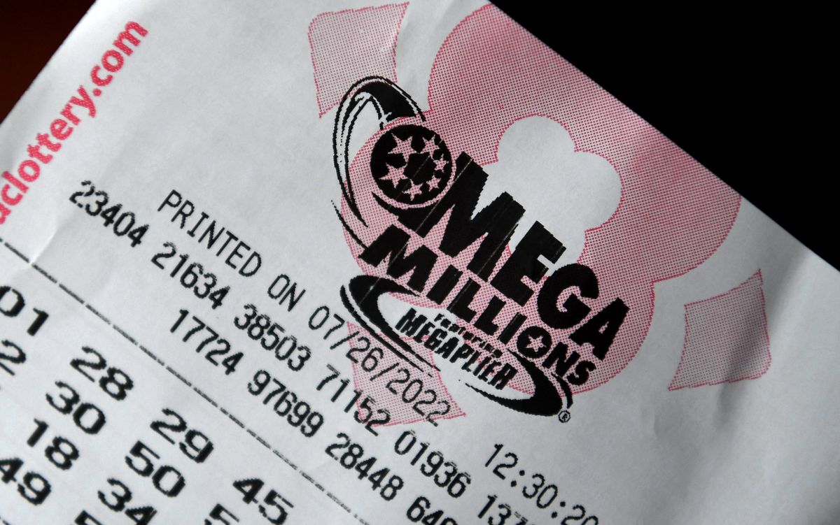 Un boleto de la lotería Mega Millions vendido en Washington, DC el martes 26 de julio de 2022.