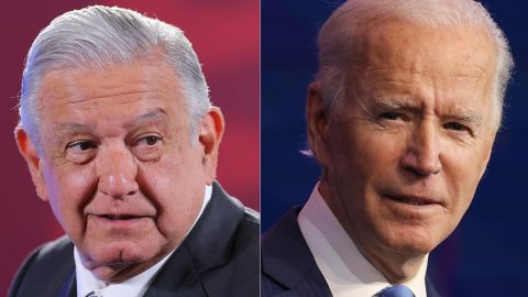 Los presidentes López Obrador y Joe Biden.