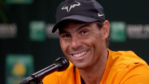 Rafael Nadal fue visto muy feliz en una discoteca de Ibiza.