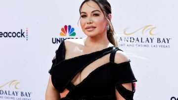 LAS VEGAS, NEVADA - APRIL 21: Chiquis arrives at the 2022 Latin American Music Awards at Michelob ULTRA Arena on April 21, 2022 in Las Vegas, Nevada. (Photo by Greg Doherty/Getty Images)