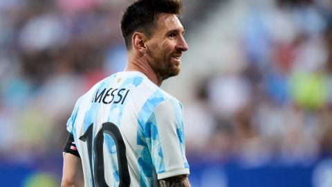 Lionel Messi durante un encuentro amistoso ante Estonia.