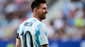 Lionel Messi durante un encuentro amistoso ante Estonia.