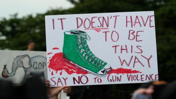 Una movilización contra la violencia con armas, el mes pasado, en Washington D.C.