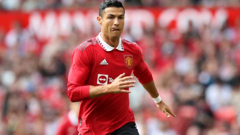 Cristiano Ronaldo durante el partido amistoso del Manchester United ante Rayo Vallecano.