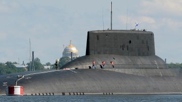Wl Dmitry Donskoy, un submarino de misiles balísticos nucleares.
