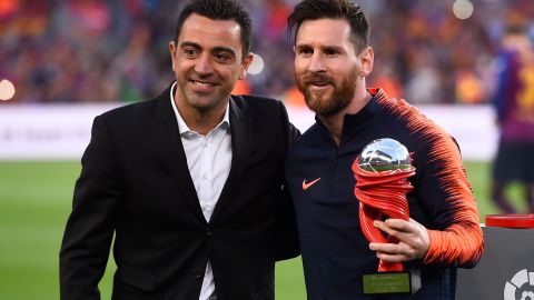 Messi y Xavi