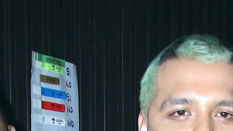 La cantante Cazzu y Christian Nodal se mostraron muy entusiasmados con el show del salsero.