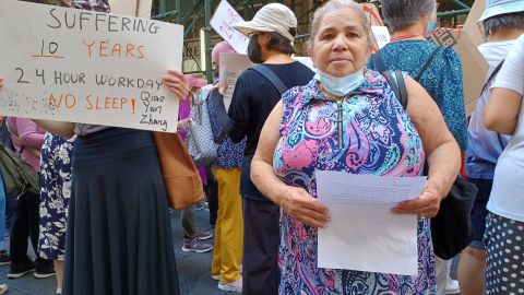 La dominicana Luz Estrella trabajó como asistente domiciliaria por años y aspira una compensación de $400,000