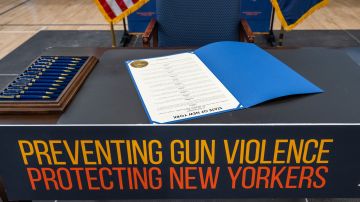 June 06, 2022- Bronx NY- Governor Kathy Hochul signs new gun legislation into law, raising the age to purchase semi-automatic weapons to 21 as well as other measures to help stop gun violence (Darren McGee- Office of Governor Kathy Hochul)