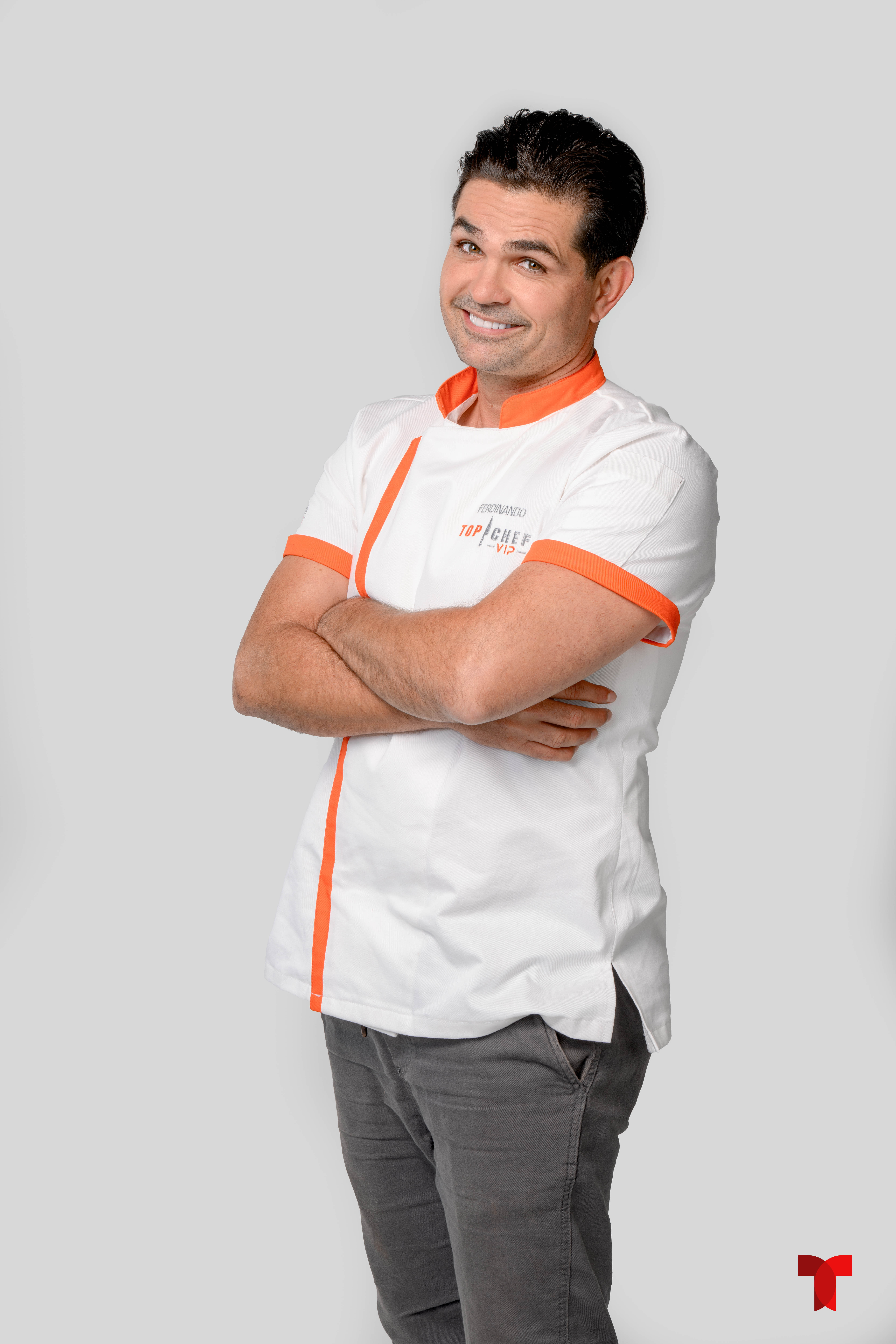 Ferdinando Valencia en Top Chef VIP de Telemundo.