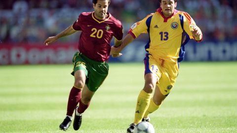 Carlos Secretário vistiendo los colores de la Selección de Portugal.