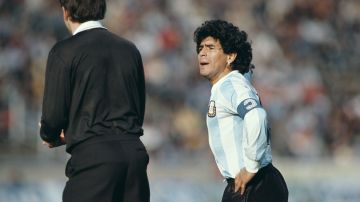 Diego Armando Maradona durante el Mundial de México 1986.