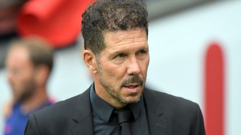 Diego Simeone está concentrado en su equipo para la presente temporada.