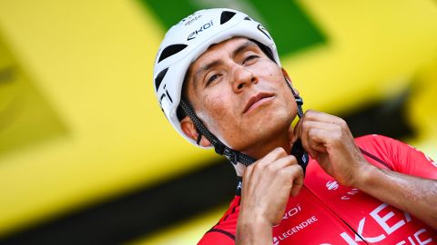 Nairo Quintana durante las primeras etapas del Tour de Francia.