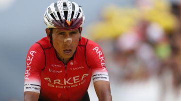 Nairo Quintana durante la etapa 11 del Tour de Francia.