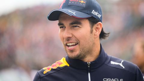 Sergio 'Checo' Pérez durante las prácticas al Gran Premio de Hungría.