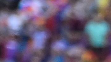 Jugadores del FC Barcelona celebran el segundo gol del partido a manos de Pedri, del Trofeo Joan Gamper ante Pumas UNAM.