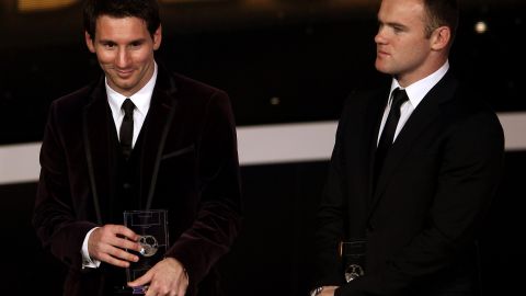 Lionel Messi y Wayne Rooney