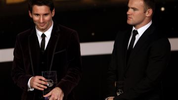 Lionel Messi y Wayne Rooney