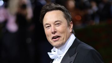 Elon Musk durante el evento de la Met Gala en 2022.