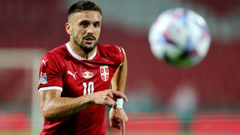 Dusan Tadic durante un encuentro ante Vitesse en la Eredivisie de Holanda.