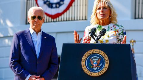 El presidente Joe Biden y la primera dama Jill Biden.