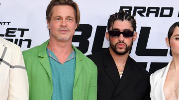 Brad Pitt y Bad Bunny, protagonistas de la cinta 'Bullet Train'.