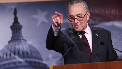 El senador Chuck Schumer, el líder de la mayoría en el Senado.