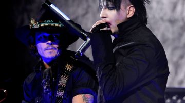 Johnny Depp y Marilyn Manson.