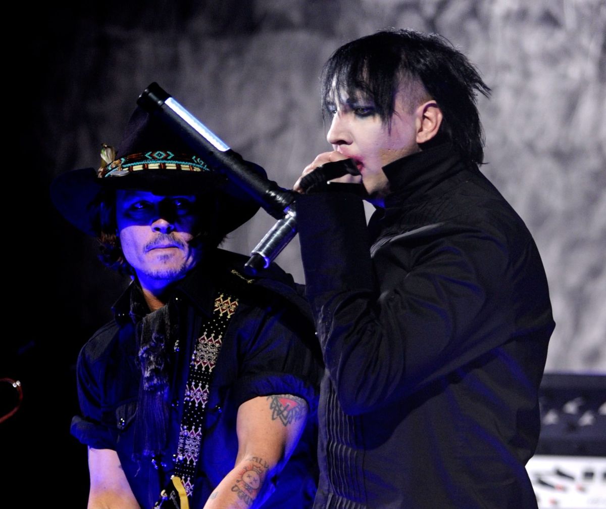 Johnny Depp y Marilyn Manson.