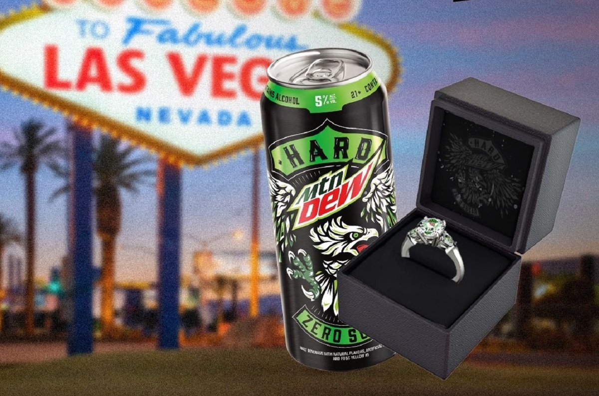 Hard Mtn Dew propone que te cases con una lata en una boda en Las Vegas