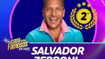 Salvador Zerboni, segundo lugar de 'La Casa de los Famosos 2'.