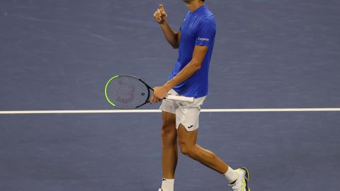 El colombiano Daniel Galán dio la gran sorpresa en la primera jornada del US Open.