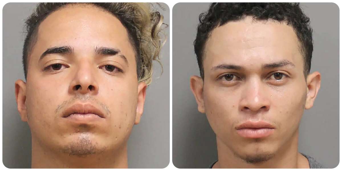 Yonathan Hernández (izquierda) y Tylor Salmeron (derecha) enfrentan cargos por secuestrar, golpear y robar a un hombre en Long Island.
